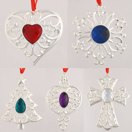 Bejeweled Ornament Bejeweld 5 Piece Set - Boxed