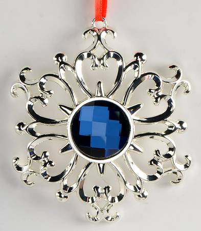 Bejeweled Ornament Gemmed Snowflake - Boxed