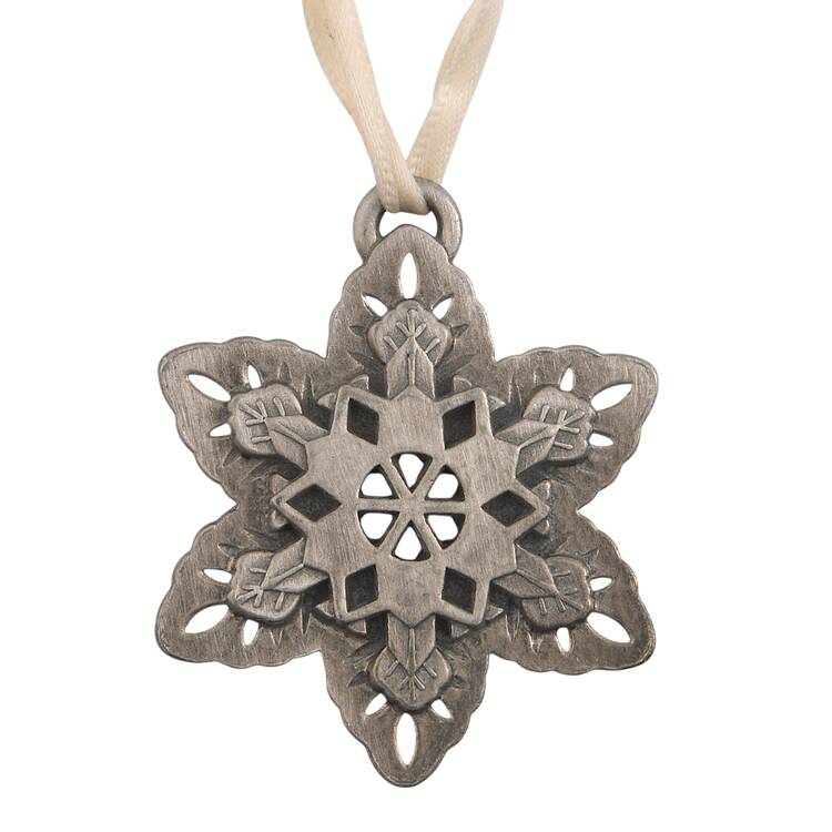 Pewter Ornaments Snowflake - No Box