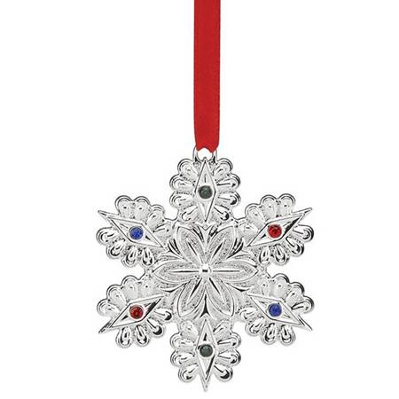 Jeweled Silver Charms Jeweled Snowflake - No Box