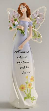 Angel Home Collection A Sister Is A Friend Who Listens With He - With Box