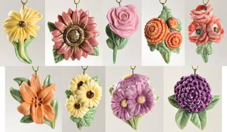 Harvest Impressions Ornament Tree Harvest Impressions Set Of 10 - With Box