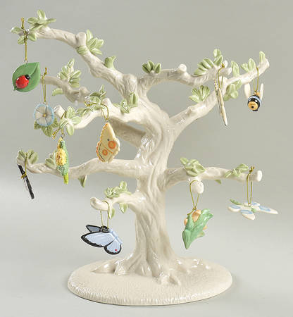 Butterfly Meadow Ornament Tree & Ornaments Set - Set Of 11