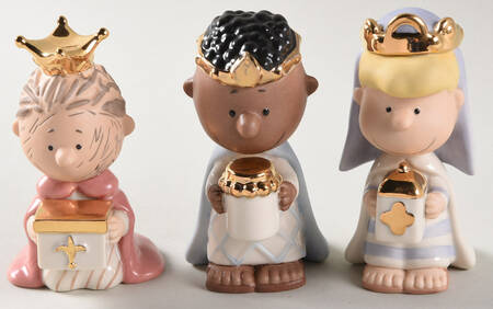 Peanuts Christmas Pageant Peanuts 3 Kings - 3 Pc Set - Boxed