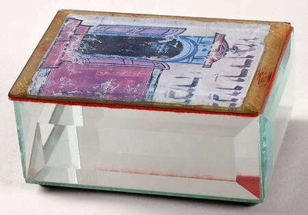 Stained Glass Art - Potichomania by Leona Fein