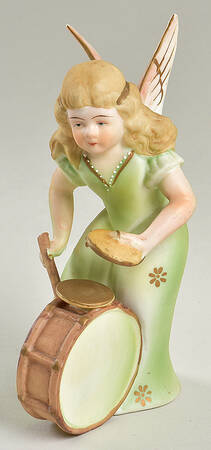 Musical Angels Angel With Drum And Cymbal - No Box