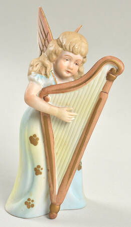 Musical Angels Angel With Harp  - No Box