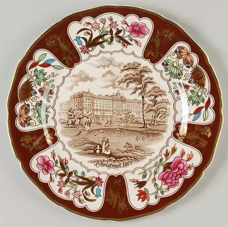 Christmas Plate Buckingham Palace - No Box
