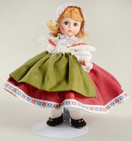 International-8" Doll Switzerland-Flower Bonnet518 - No Box