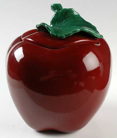 Metlox Cookie Jar Apple - No Box