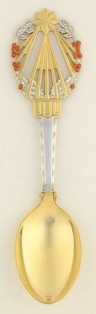 Christmas Spoon Holly - No Box