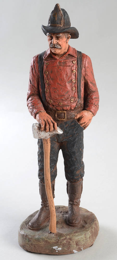 Full Color Figurines Smoke Eater-Firefighter - No Box