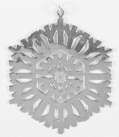 Snowflake-Sterling Silver 1972-Snowflake By Antonio Frasconi - Boxed
