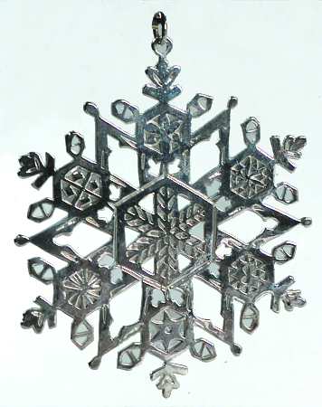 Snowflake-Sterling Silver 1980-Snowflake By Joseph Domjan - No Box