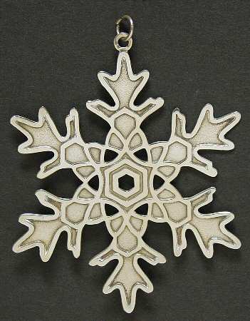 Snowflake-Sterling Silver 1981-Snowflake By Sondra Mayer - Boxed