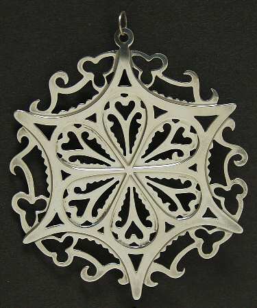 Snowflake-Sterling Silver 1990-Snowflake Rosette From Virginal - Boxed