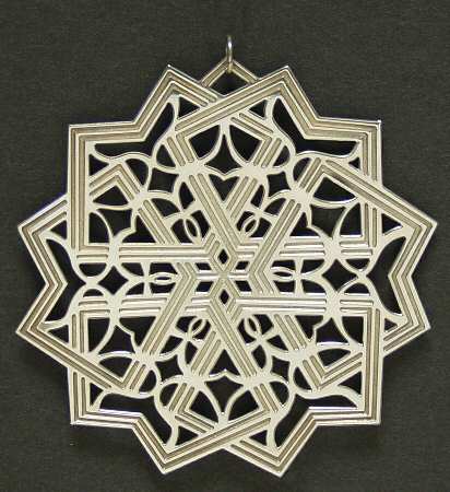 Snowflake-Sterling Silver 1992-Snowflake Baroque Lute - No Box