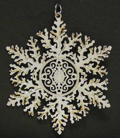 Snowflake-Sterling Silver 1999-Snowflake Tiffany Chandelier - No Box