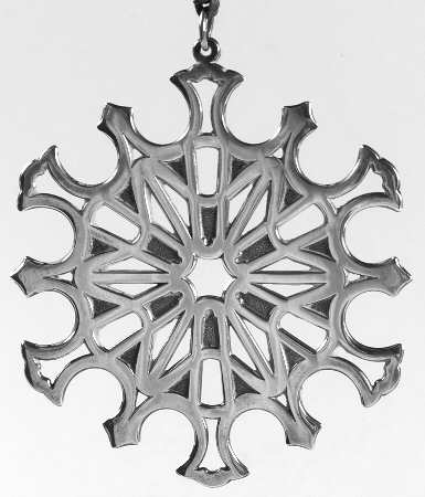Snowflake-Sterling Silver 1978-Snowflake By Linae Frei - No Box