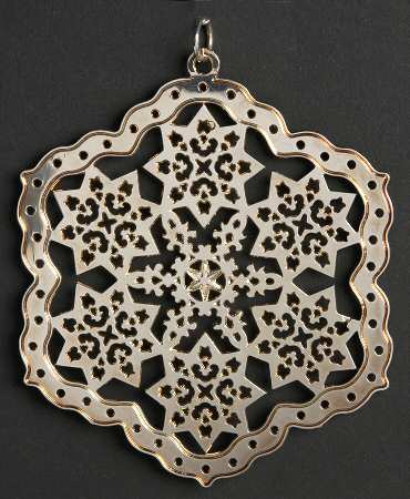 Snowflake-Sterling Silver 2003-Snowflake Qing Dynasty Ink Cake - No Box