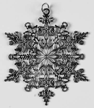 Snowflake-Sterling Silver 2008-Snowflake Burdick Card - Boxed