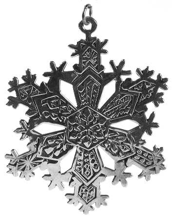 Snowflake-Sterling Silver 1971-Snowflake - With Box