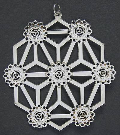 Snowflake-Sterling Silver 1986-Japanese Snowflake - With Box