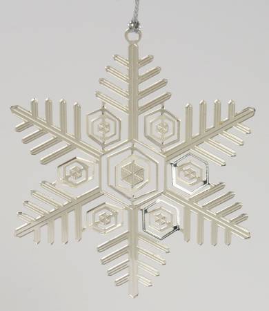 Snowflake-Sterling Silver 2010-Snowflake Bentley Photograph - No Box