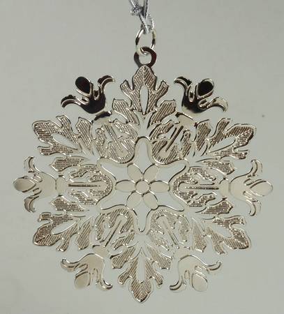 Snowflake-Sterling Silver 2009-Snowflake 19th C. Textile - Boxed