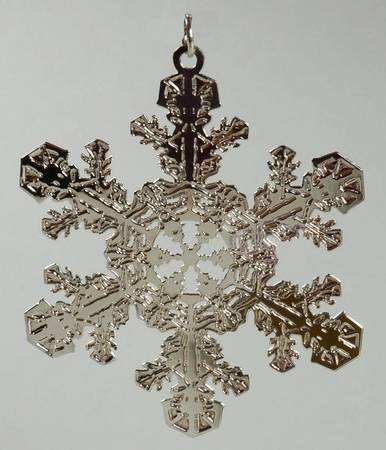 Snowflake-Sterling Silver 2007-Snowflake Bentley Photograph - Boxed