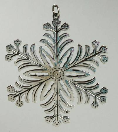 Snowflake-Sterling Silver 1973-Snowflake By Fritz Kredel - No Box