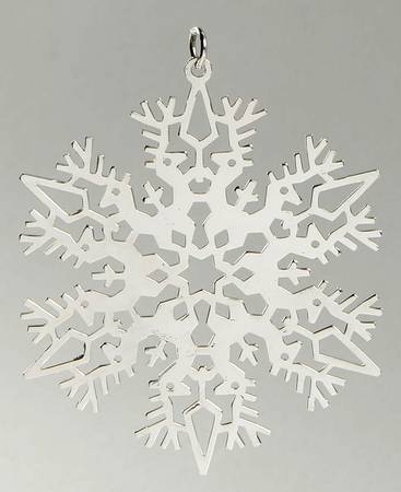 Snowflake-Sterling Silver 1979-Snowflake By Lance Hidy - Boxed