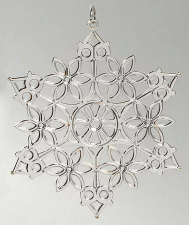 Snowflake-Sterling Silver 1996-Snowflake 1863 Book Illustration - No Box
