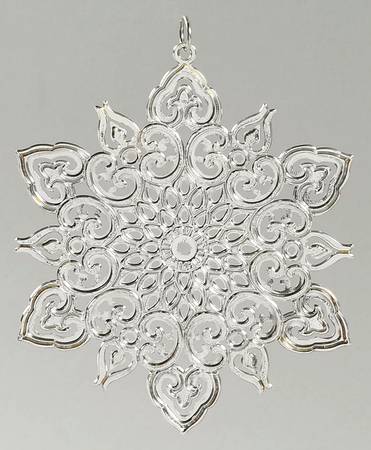 Snowflake-Sterling Silver 1995-Snowflake 1863 Book Illustration - Boxed