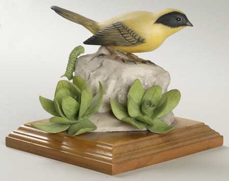 Bird-Porcelain Figurine Yellow Warbler - No Box