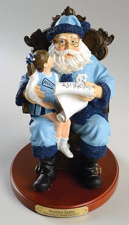 Collegiate Wishlist Santa Figurine by Memory Company