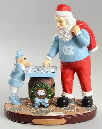 Collegiate Checkerboard Santa Figurine by Memory Company