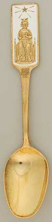 Marthinsen Christmas Spoon St Olav King Of Norway - Boxed