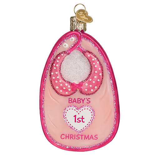 Baby Baby Bib-Pink - No Box