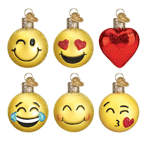Miniature Boxed Sets 6 Piece Mini Emoji Set - Boxed