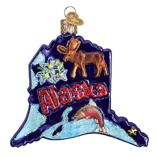State Ornaments State Of Alaska - No Box