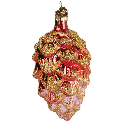 Trees & Cones & Wreaths Ponderosa Cone-Red - No Box