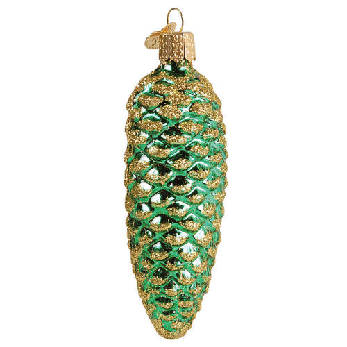 Trees & Cones & Wreaths Shimmering Cone-Green - No Box