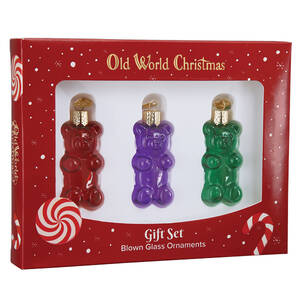Old World Christmas Jelly Bear Set - With Box Bx3415