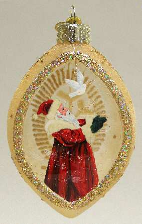 Inside Art Santa Sending His Messenger - With Box Bx1134