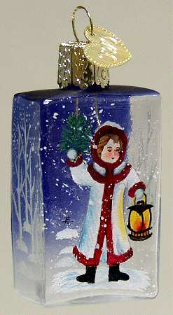 Inside Art Child With Lantern - With Box Bx1713