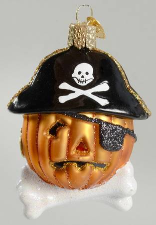Halloween Pirate Pumpkin - No Box
