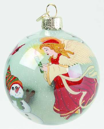 Inside Art Angel With Snowman - No Box