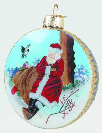 Inside Art Sleeping Santa - With Box Bx915