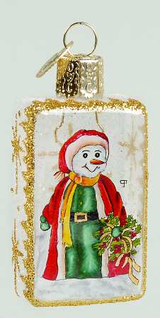 Inside Art Robed Snowman - With Box Bx1717